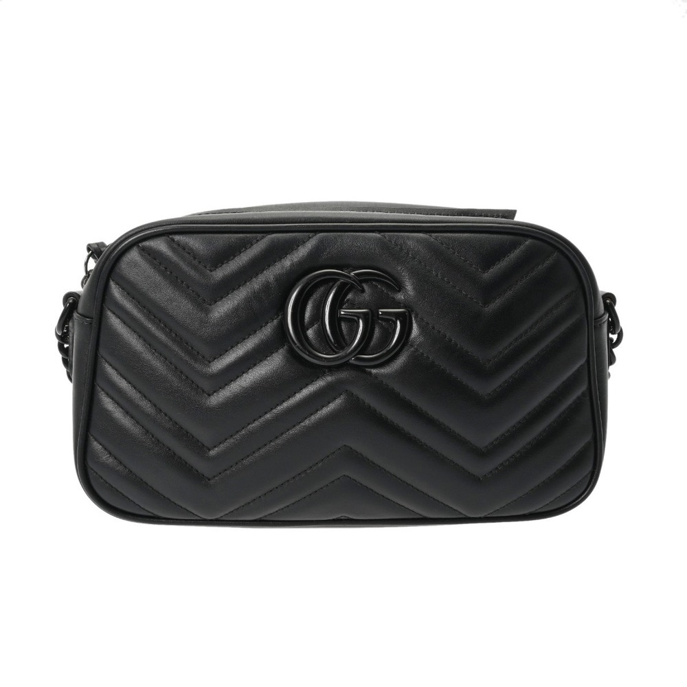 Gucci GG Marmont Camera Bag Black Leather Shoulder